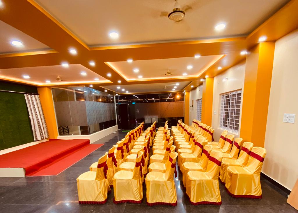 SLN Party Hall · Brookefield — Banquet Hall in Bangalore (on-site parking, in-house decoration, bar service available, 150–250 guest capacity)