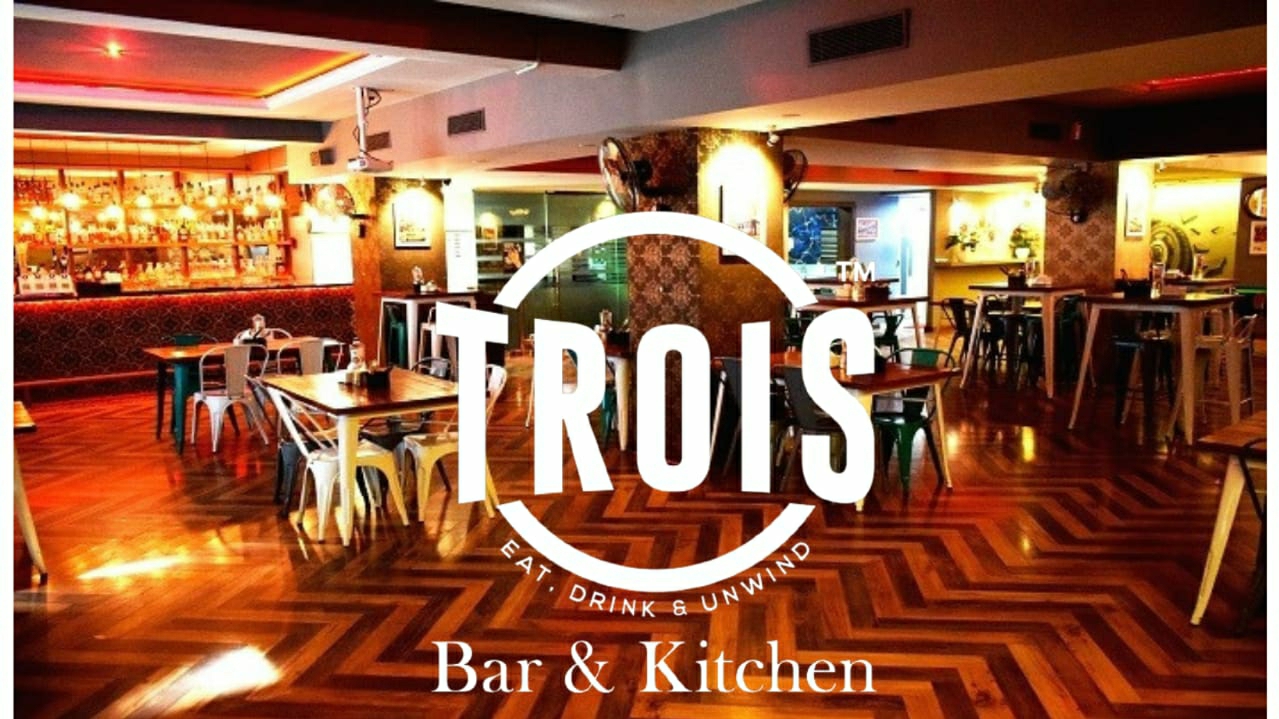 Trois Bar & Kitchen — Pub/Bar in Koramangala, Bangalore (on-site parking, in-house decoration, DJ permitted, bar service available)