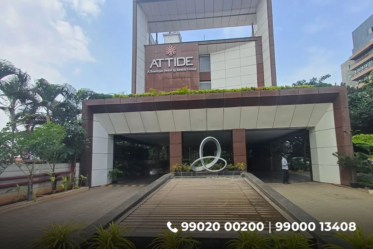 Attide Boutique Hotel — Banquet Hall in Bangalore (on-site parking, in-house decoration, outside catering allowed, bar service available)