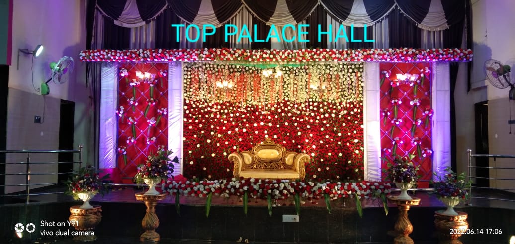 Top Palace Hall — Banquet Hall in Bangalore (on-site parking, in-house decoration, DJ permitted, bar service available)