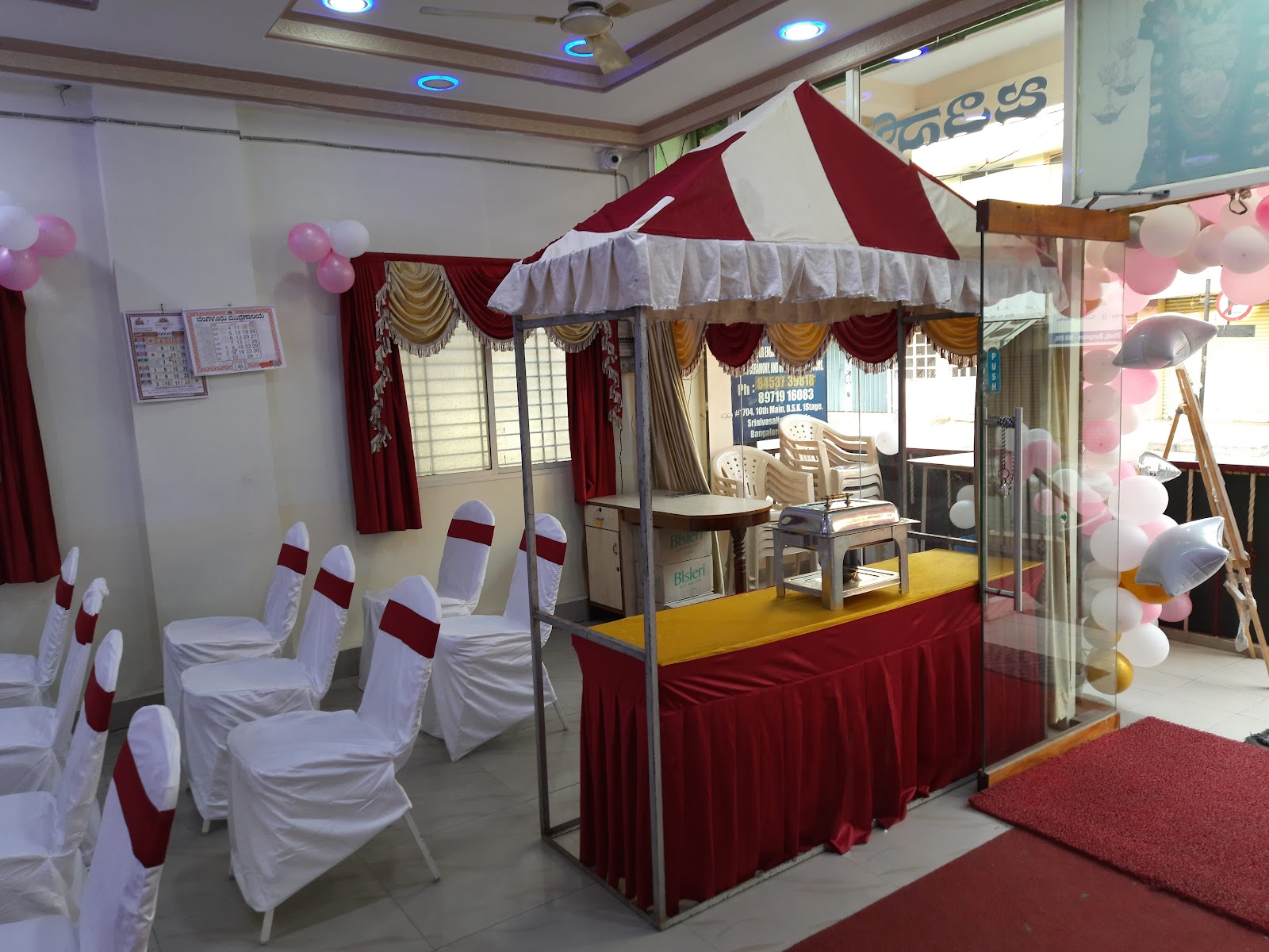 Jatin Party Hall — Banquet Hall in Bangalore (on-site parking, in-house decoration, bar service available, 100–150 guest capacity)