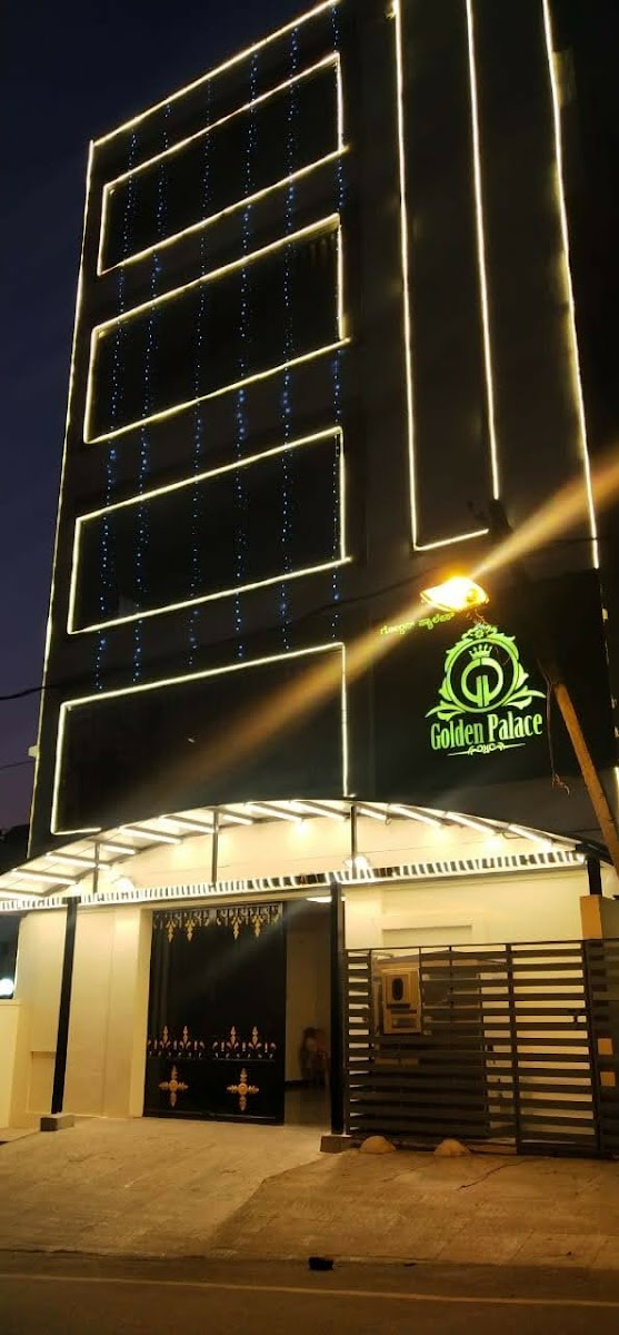 Golden Palace — Banquet Hall in Bangalore (on-site parking, in-house decoration, bar service available, 250–350 guest capacity)