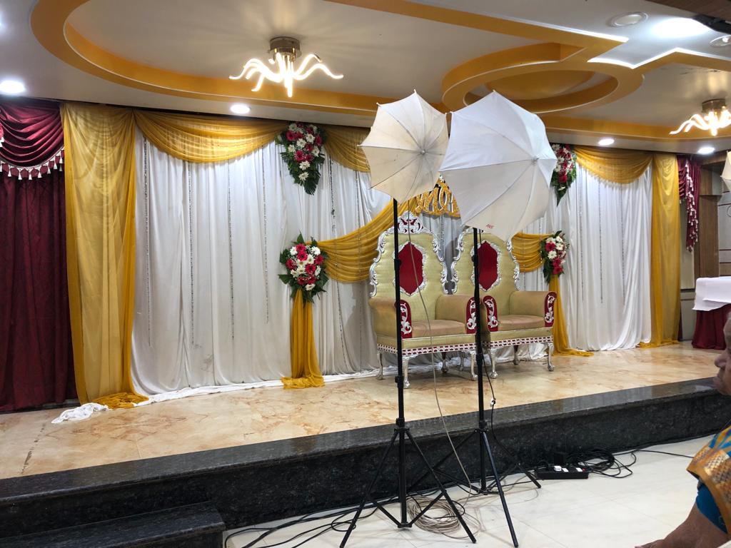 Nisarga Party Hall · Vijayanagar — Banquet Hall in Bangalore (on-site parking, in-house decoration, outside catering allowed, bar service available)