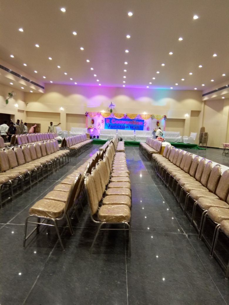 R Convention — Banquet Hall in Hyderabad (on-site parking, in-house decoration, DJ permitted, bar service available)
