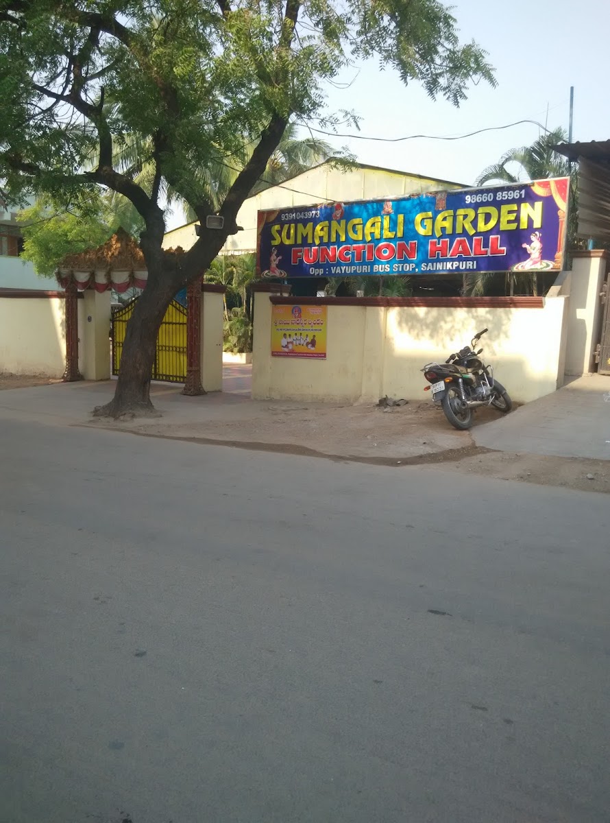 Sumangali Gardens — Banquet Hall in Hyderabad (on-site parking, in-house decoration, DJ permitted, bar service available)