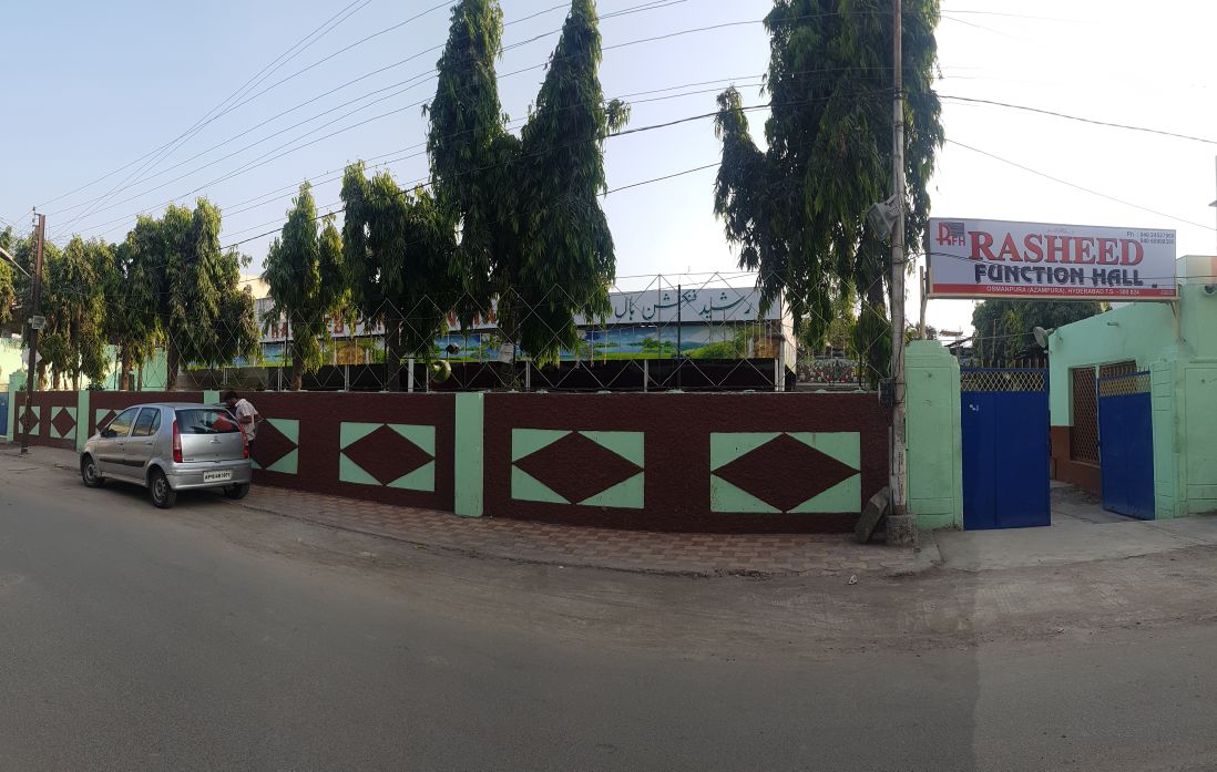 Rasheed Function Hall — Banquet Hall in Hyderabad (on-site parking, in-house decoration, DJ permitted, bar service available)