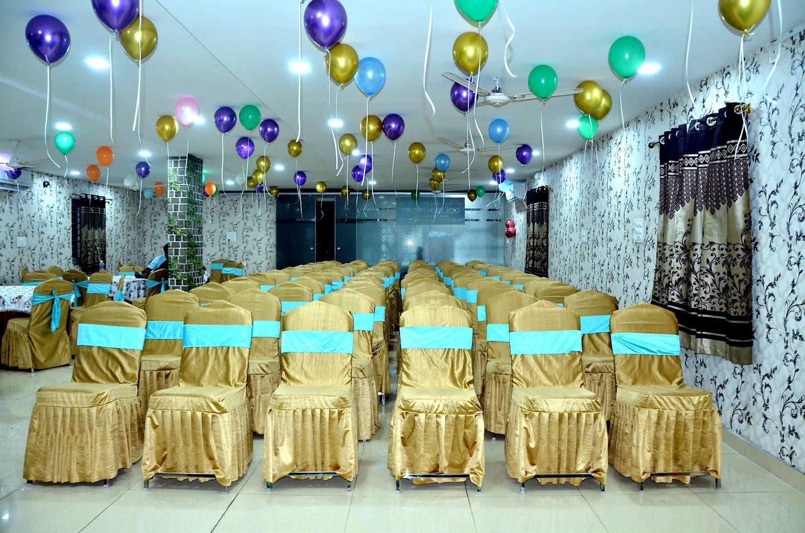Golden Prime Banquet Hall — Banquet Hall in Hyderabad (on-site parking, in-house decoration, bar service available, 250–400 guest capacity)