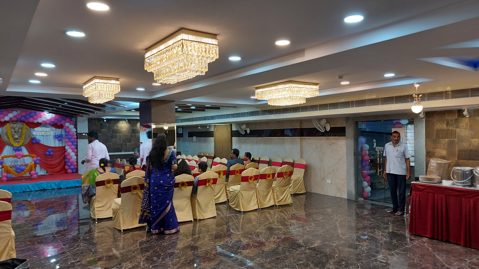 Sri Surabhi Banquet Halls — Banquet Hall in Hyderabad (on-site parking, in-house decoration, bar service available, 200–300 guest capacity)