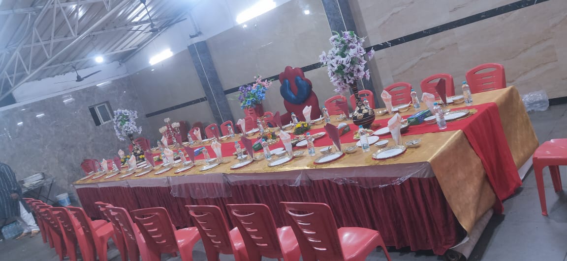 Baba Function Hall · Kishan Bagh — Banquet Hall in Hyderabad (on-site parking, in-house decoration, DJ permitted, bar service available)