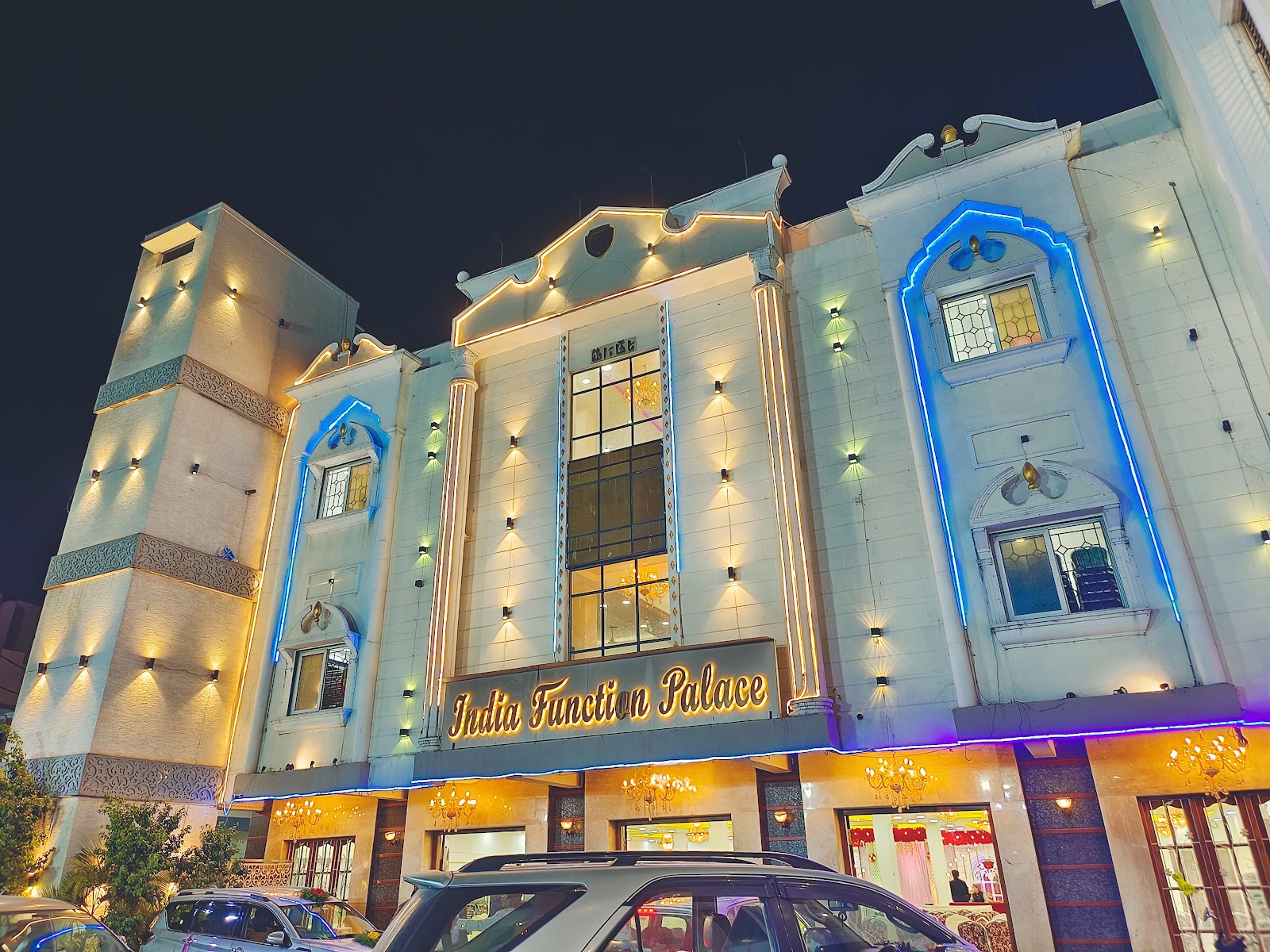 India Function Palace — Banquet Hall in Hyderabad (on-site parking, in-house decoration, DJ permitted, bar service available)