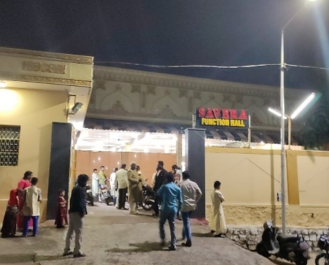 Savera Function Hall — Banquet Hall in Hyderabad (on-site parking, in-house decoration, DJ permitted, bar service available)