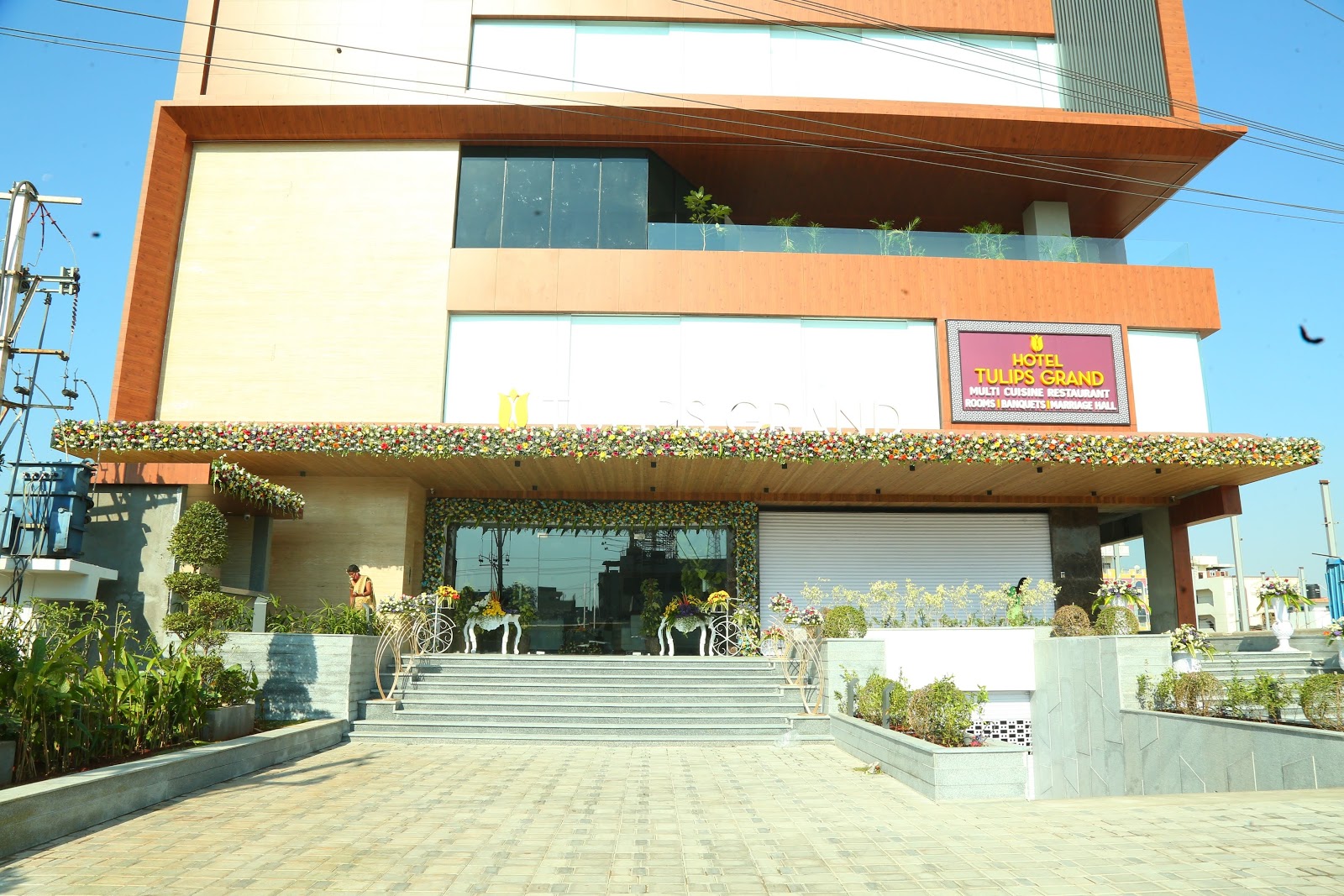 Hotel Tulips Grand · Turkayamjal — Banquet Hall in Hyderabad (on-site parking, in-house decoration, outside catering allowed, bar service available)
