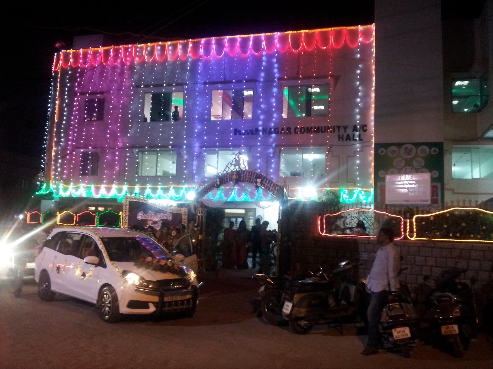 Hmt Nagar Community Hall — Banquet Hall in Nacharam, Hyderabad (on-site parking, in-house decoration, DJ permitted, bar service available)