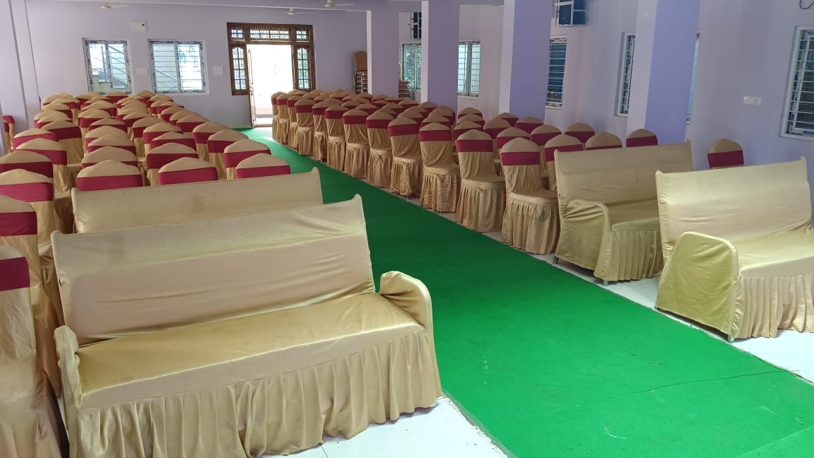 Mallikarjuna Nagar A/c Banquet Hall — Banquet Hall in Hyderabad (on-site parking, in-house decoration, bar service available, 420–650 guest capacity)