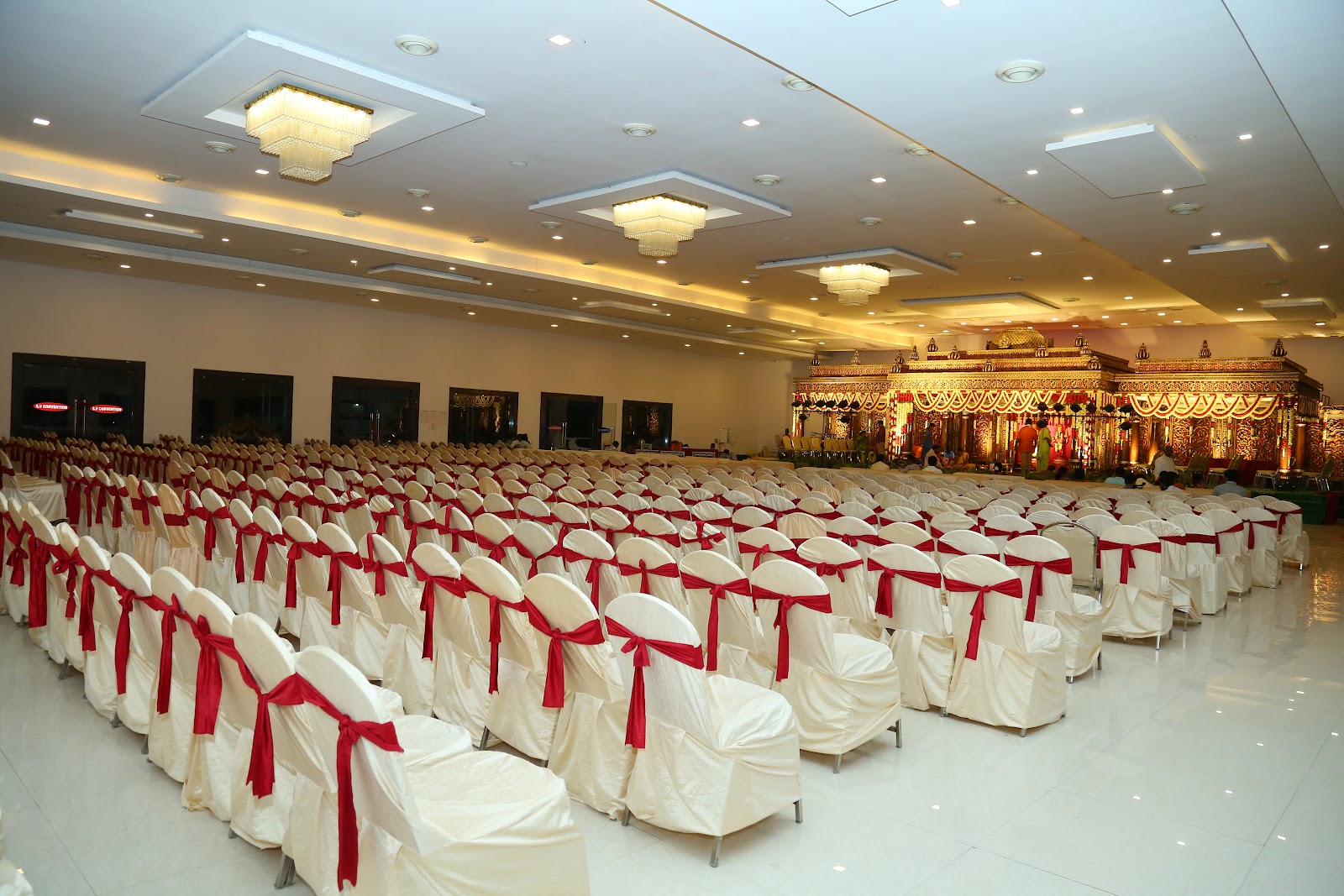 S.v Conventional Hall — Banquet Hall in Hyderabad (on-site parking, in-house decoration, DJ permitted, bar service available)