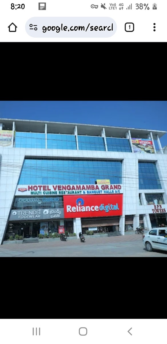 Hotel Vengamamba Grand — Banquet Hall in Hyderabad (on-site parking, in-house decoration, outside catering allowed, bar service available)