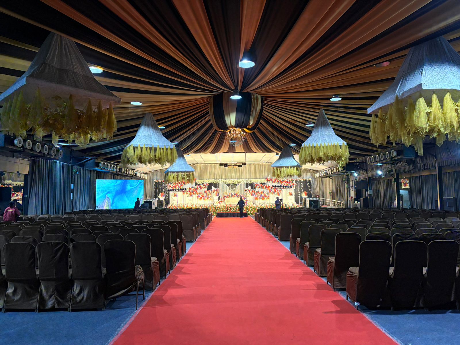 Nimmala Convention A/c — Banquet Hall in Hyderabad (on-site parking, in-house decoration, DJ permitted, bar service available)