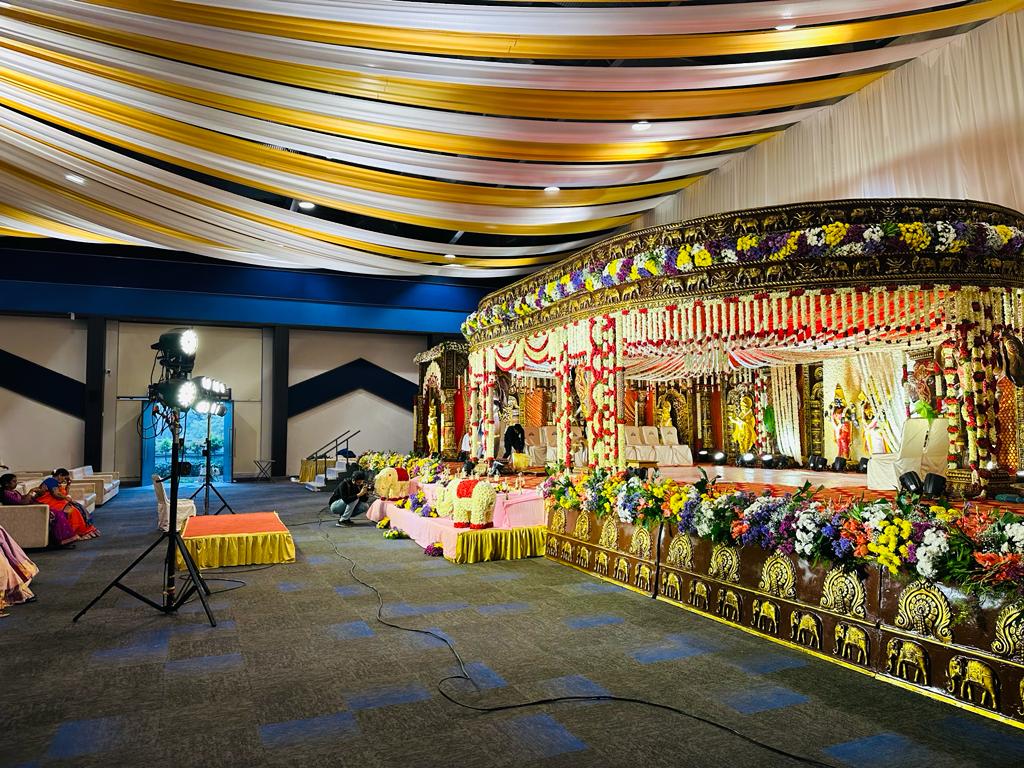 V Convention · Kompally — Banquet Hall in Kompally, Hyderabad (on-site parking, in-house decoration, DJ permitted, bar service available) — photo 2