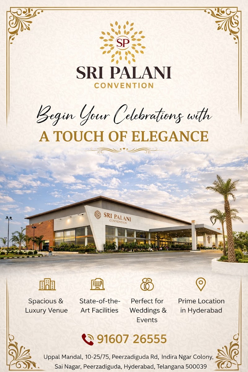 Sri Palani Conventions — Banquet Hall in Uppal, Hyderabad (on-site parking, in-house decoration, DJ permitted, bar service available) — photo 4