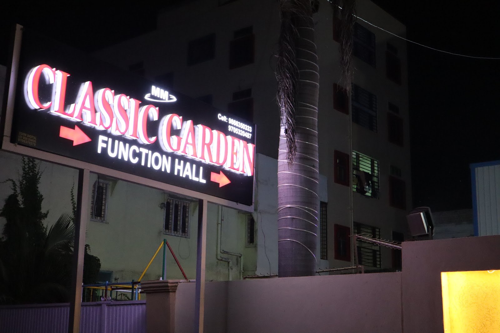 Mm Classic Garden Function Hall — Banquet Hall in Hyderabad (on-site parking, in-house decoration, bar service available, 300–450 guest capacity)