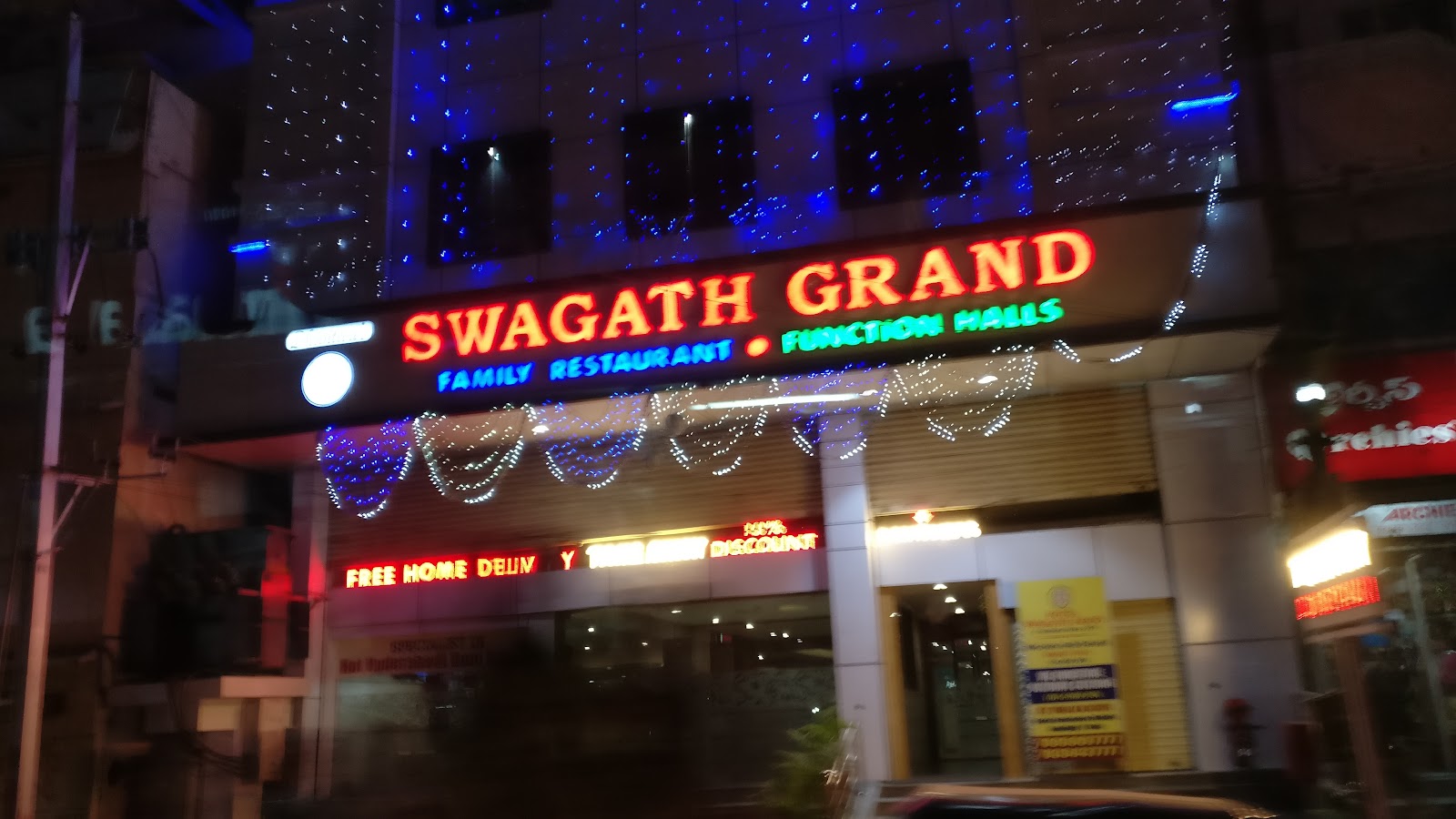 Hotel Swagath Grand · Malkajgiri — Banquet Hall in Hyderabad (on-site parking, in-house decoration, outside catering allowed, bar service available)