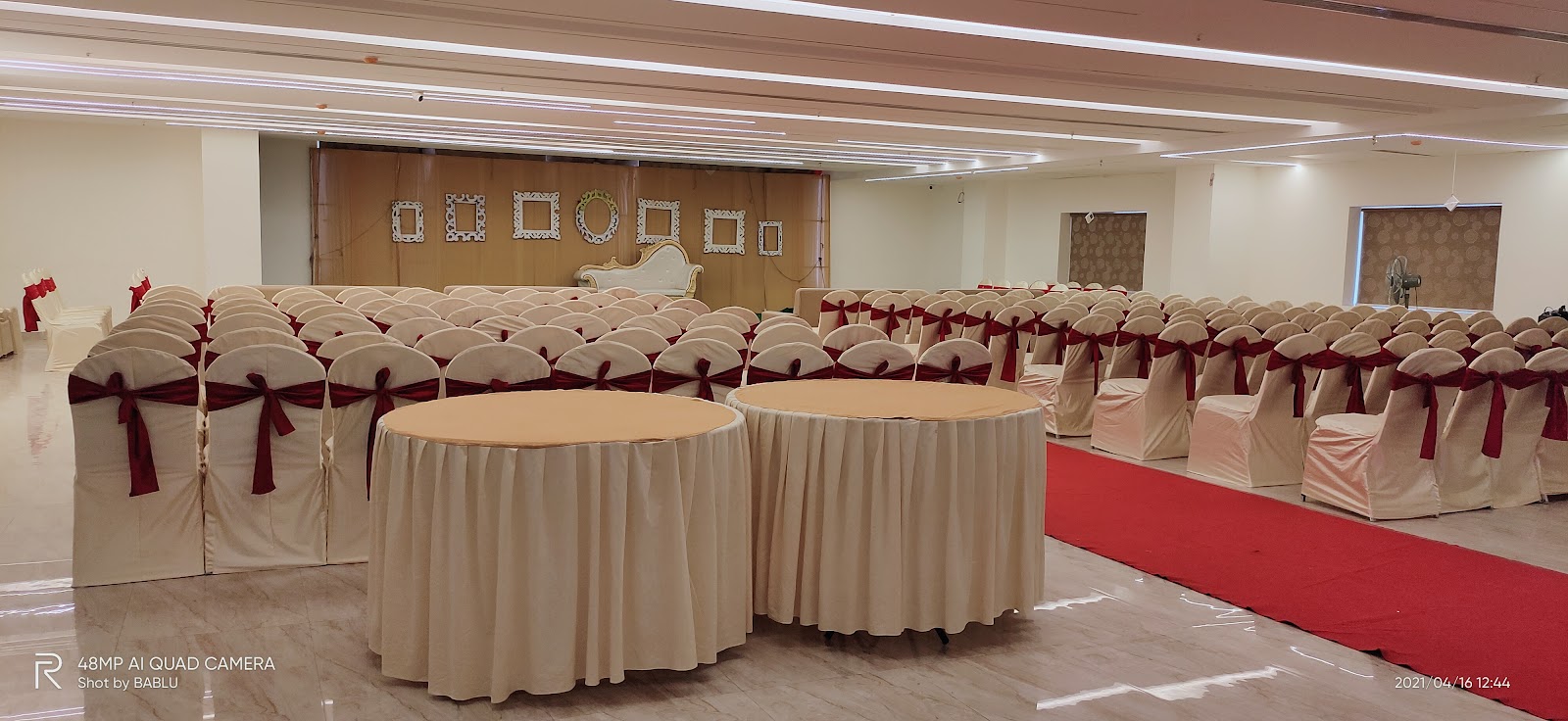 Hotel Sreerastu — Banquet Hall in Hyderabad (on-site parking, in-house decoration, outside catering allowed, bar service available)