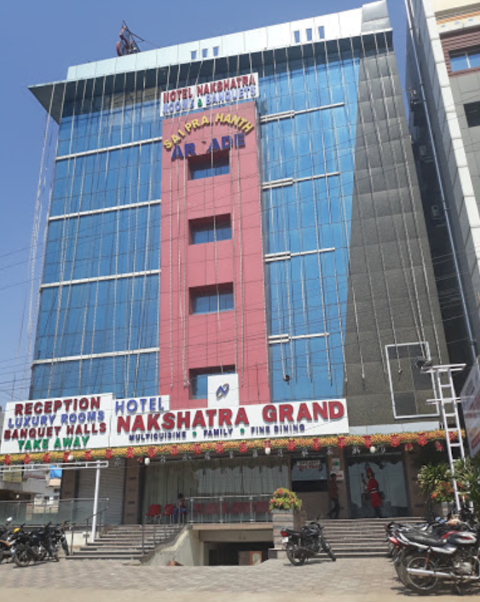 Nakshatra Grand — Banquet Hall in Hyderabad (on-site parking, in-house decoration, outside catering allowed, bar service available)