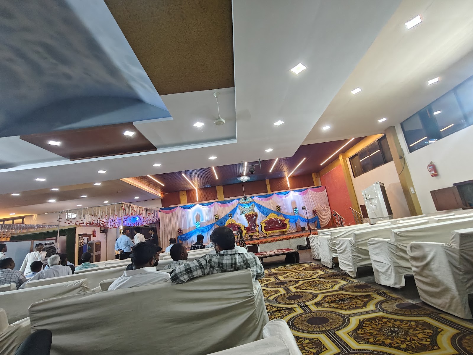 MNR Function Hall — Banquet Hall in Hyderabad (on-site parking, in-house decoration, bar service available, 120–150 guest capacity)