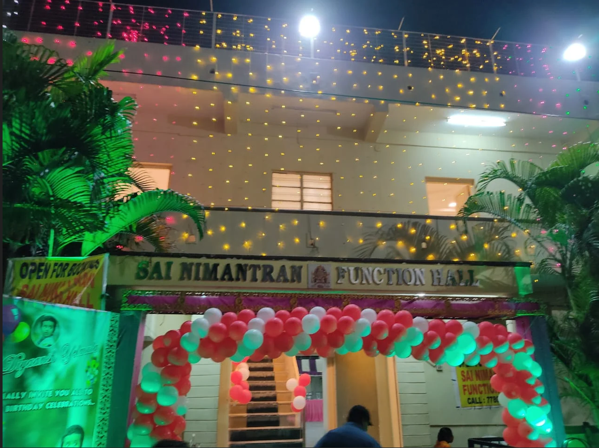 Sai Nimantran Function Hall — Banquet Hall in Malkajgiri, Hyderabad (on-site parking, in-house decoration, bar service available, 350–600 guest capacity) — photo 3