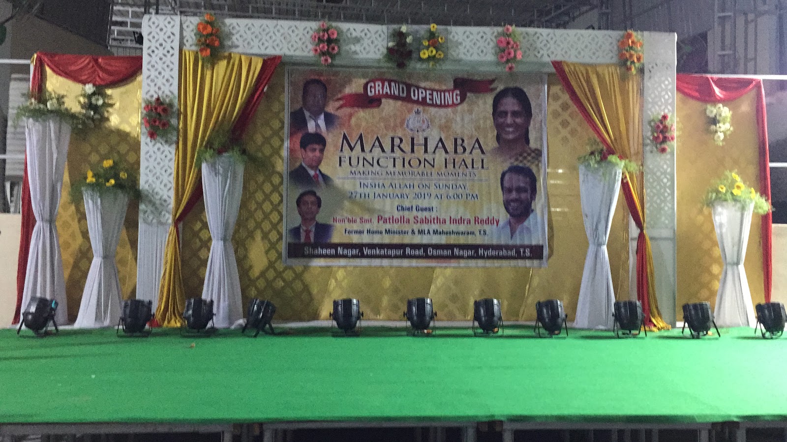 Marhaba Function Hall — Banquet Hall in Vanasthalipuram, Hyderabad (on-site parking, in-house decoration, bar service available, 350–600 guest capacity) — photo 2