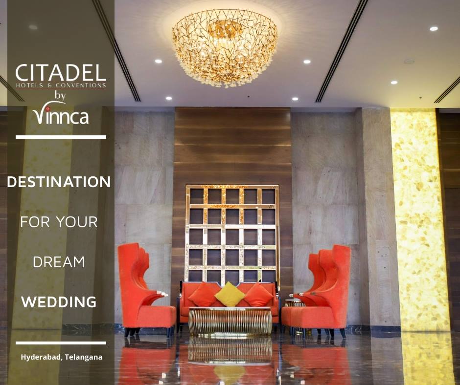 Citadel Hotels & Conventions By Vinnca — Banquet Hall in Shamshabad, Hyderabad (on-site parking, in-house decoration, bar service available, 1000–2500 guest capacity)