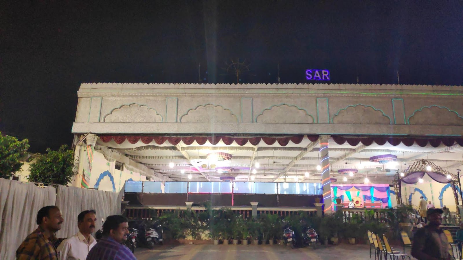 SAR Garden Function Hall — Banquet Hall in Hyderabad (on-site parking, in-house decoration, bar service available, 180–220 guest capacity)