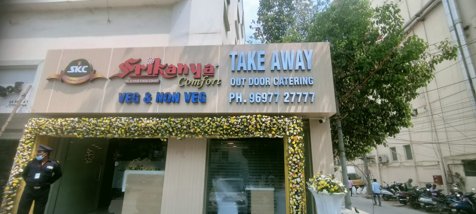 Srikanya Comfort — Banquet Hall in Hyderabad (on-site parking, in-house decoration, outside catering allowed, bar service available)