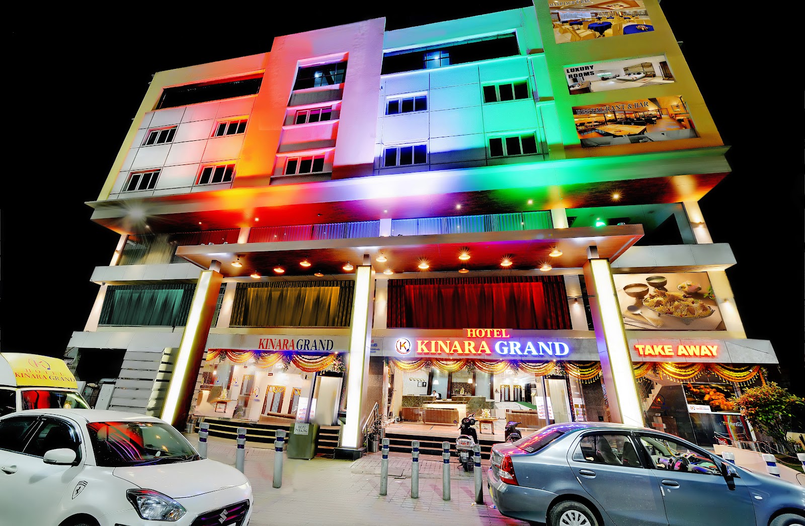 Hotel Kinara Grand · Habsiguda — Banquet Hall in Hyderabad (on-site parking, in-house decoration, outside catering allowed, bar service available)