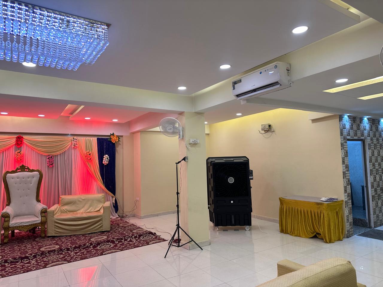 Jashanz Banquet Hall — Banquet Hall in Hyderabad (on-site parking, in-house decoration, bar service available, 200–350 guest capacity)