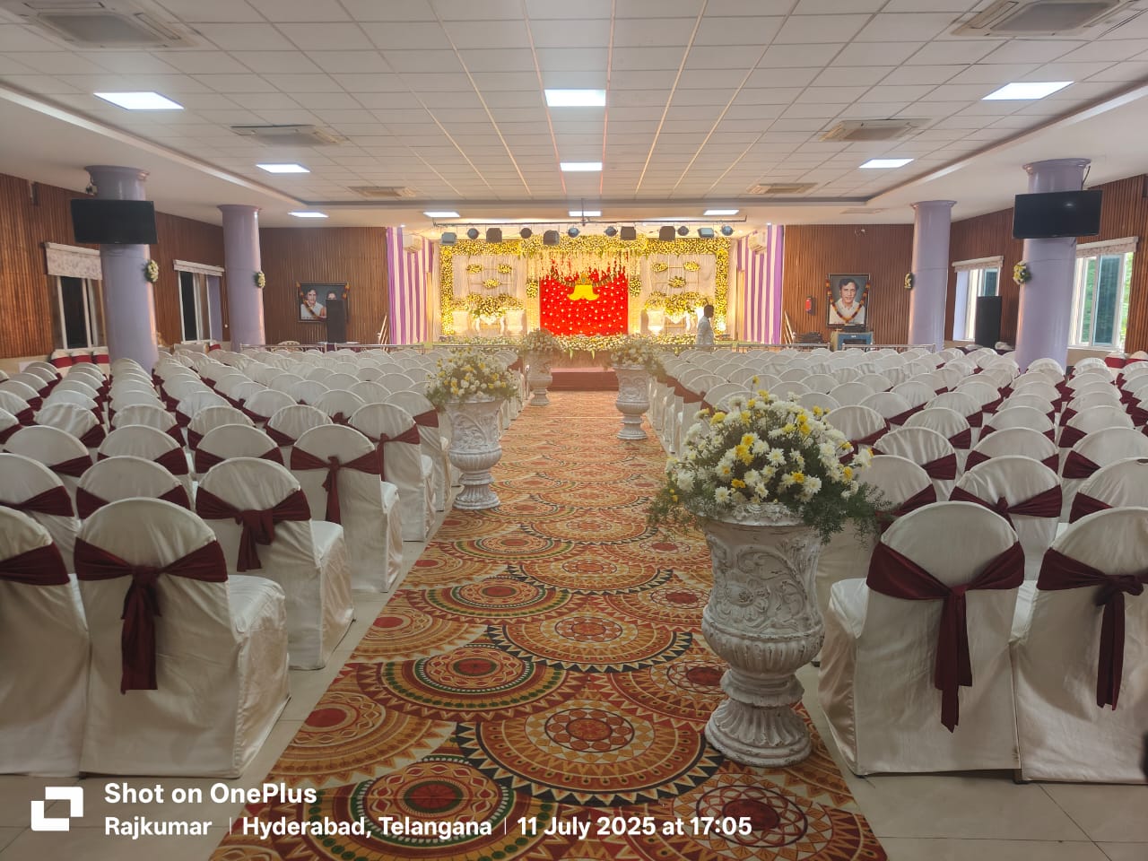 Sri Sagi Ramakrishnam Raju Community Hall — Banquet Hall in Hyderabad (on-site parking, in-house decoration, DJ permitted, bar service available)