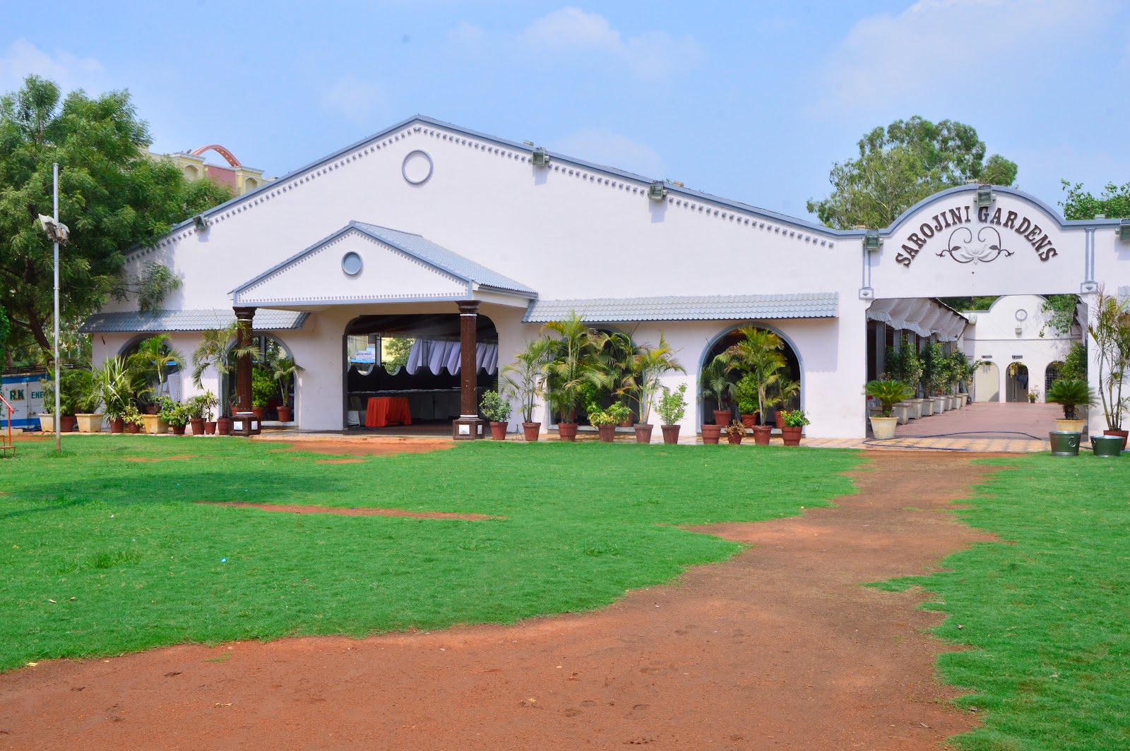 Sarojini Gardens Function Hall — Banquet Hall in Hyderabad (on-site parking, in-house decoration, DJ permitted, bar service available)