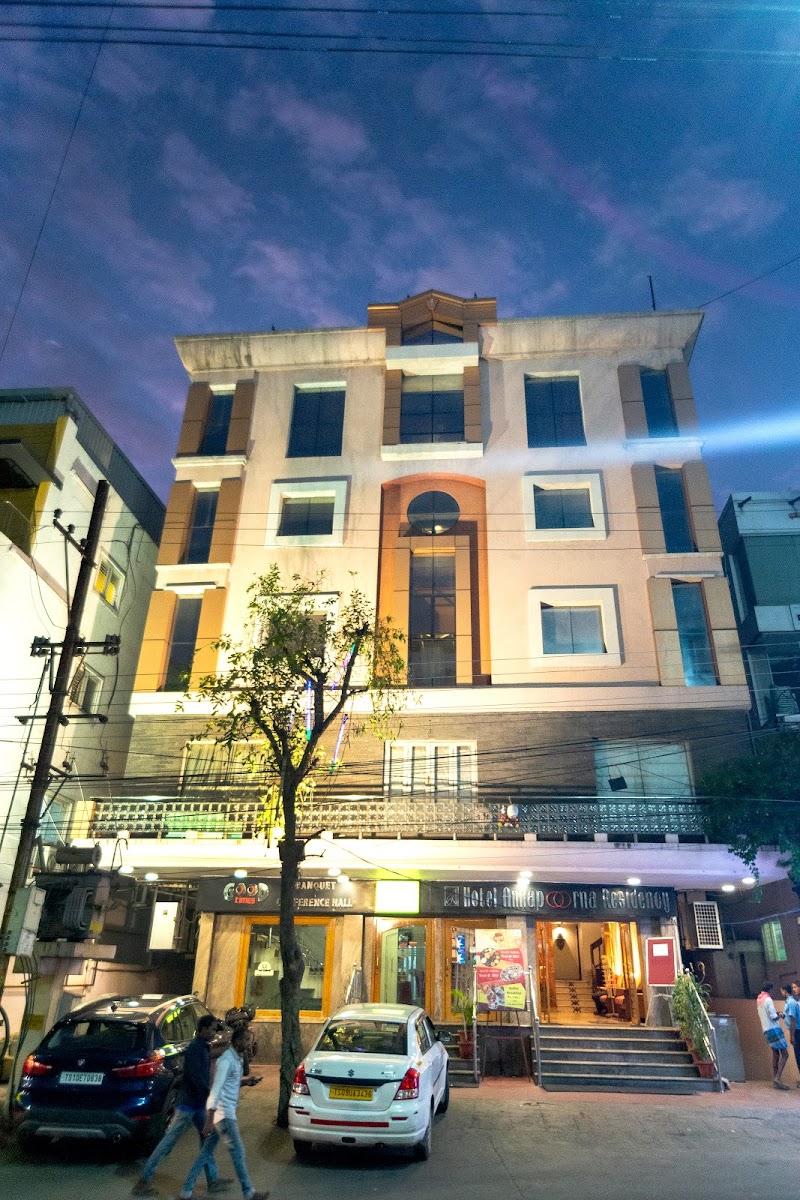 Hotel Annapoorna Residency — Banquet Hall in Hyderabad (on-site parking, in-house decoration, outside catering allowed, bar service available)