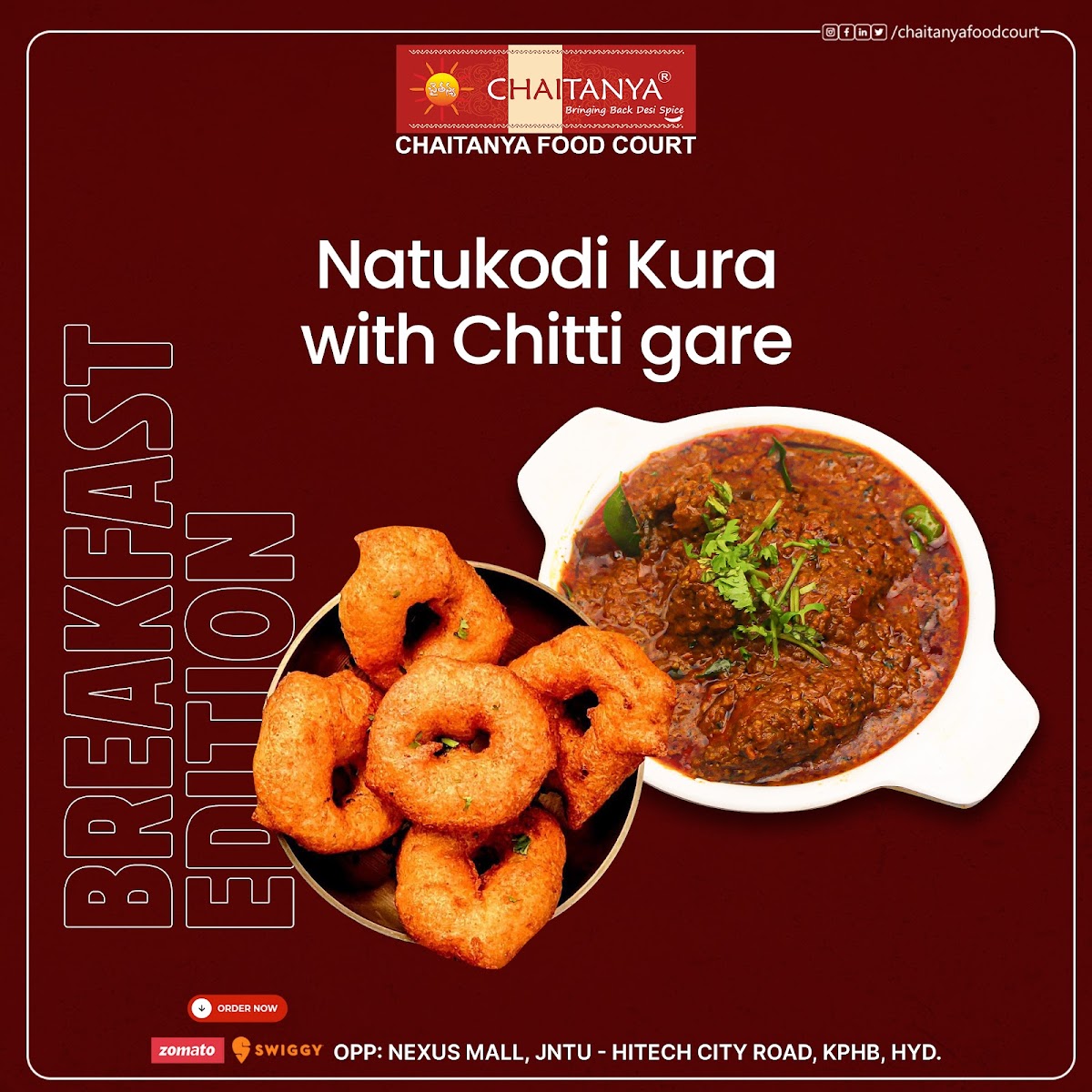 Chaitanya Food Court — Banquet Hall in Kukatpally, Hyderabad (on-site parking, in-house decoration, outside catering allowed, bar service available) — photo 3