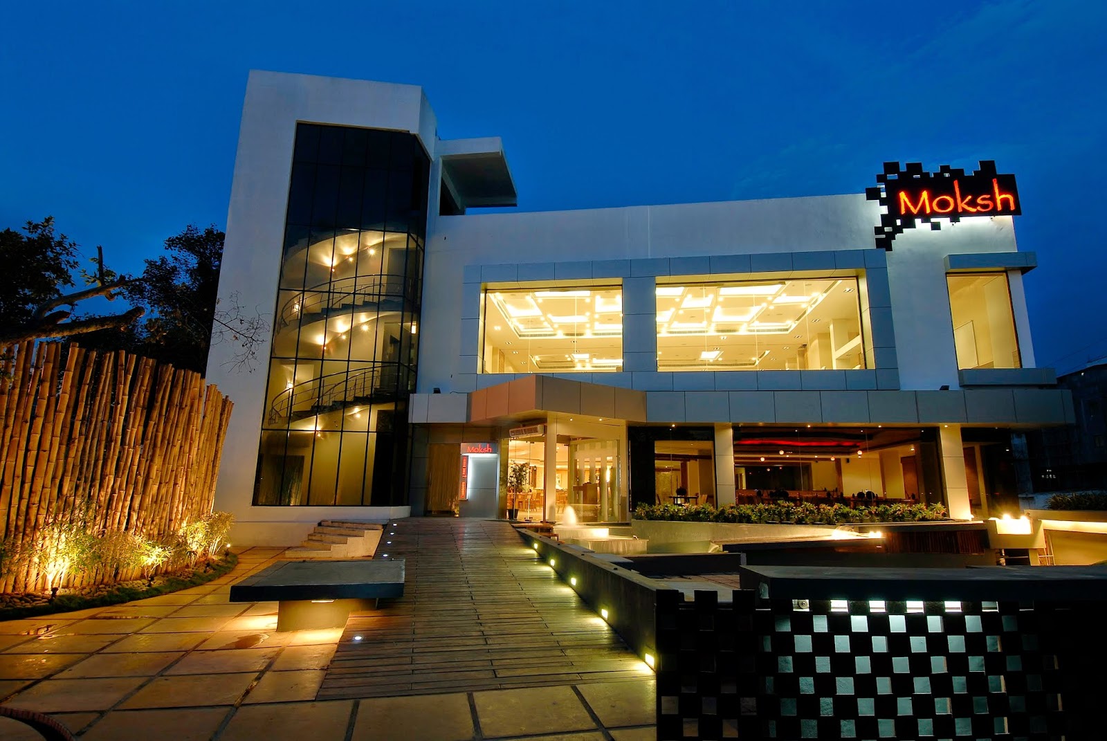 Moksh Banquets · Necklace Road — Banquet Hall in Hyderabad (on-site parking, in-house decoration, outside catering allowed, bar service available)