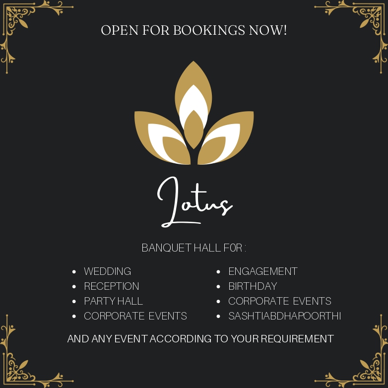 Lotus Banquet Hall — Banquet Hall in Chennai (on-site parking, in-house decoration, bar service available, 200–300 guest capacity)