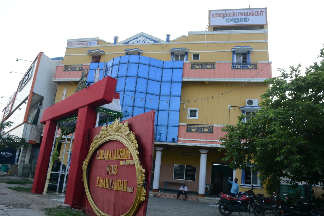 Pachaiyappa Naickar Mahal — Banquet Hall in Kolathur, Chennai (on-site parking, in-house decoration, outside catering allowed, bar service available)