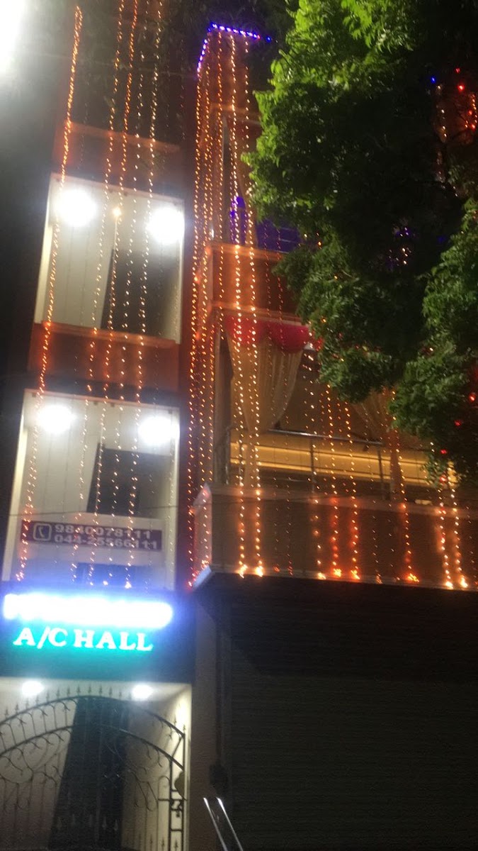 VPS Grand Hall — Banquet Hall in Kolathur, Chennai (on-site parking, in-house decoration, bar service available, 200–300 guest capacity)
