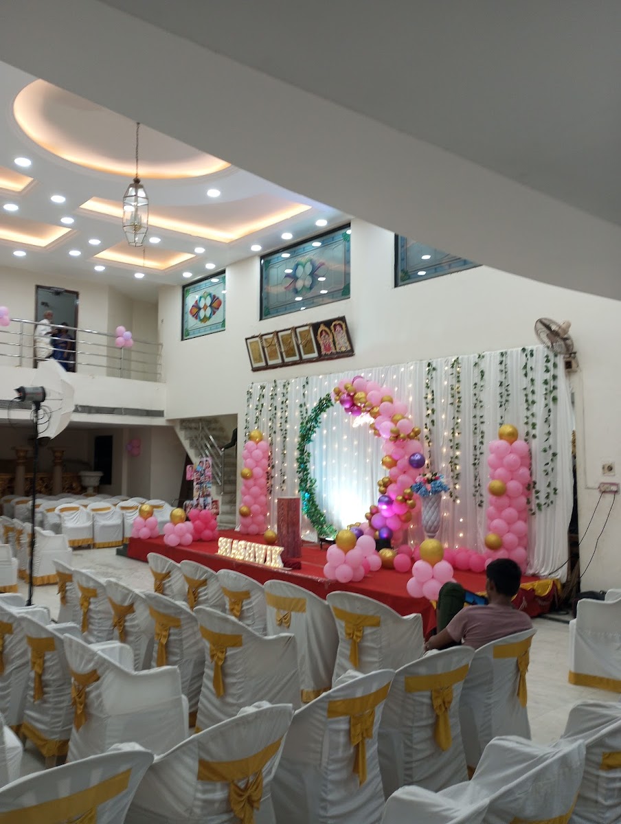 Ashirvaadh Mahal — Banquet Hall in Kolathur, Chennai (on-site parking, in-house decoration, DJ permitted, bar service available)