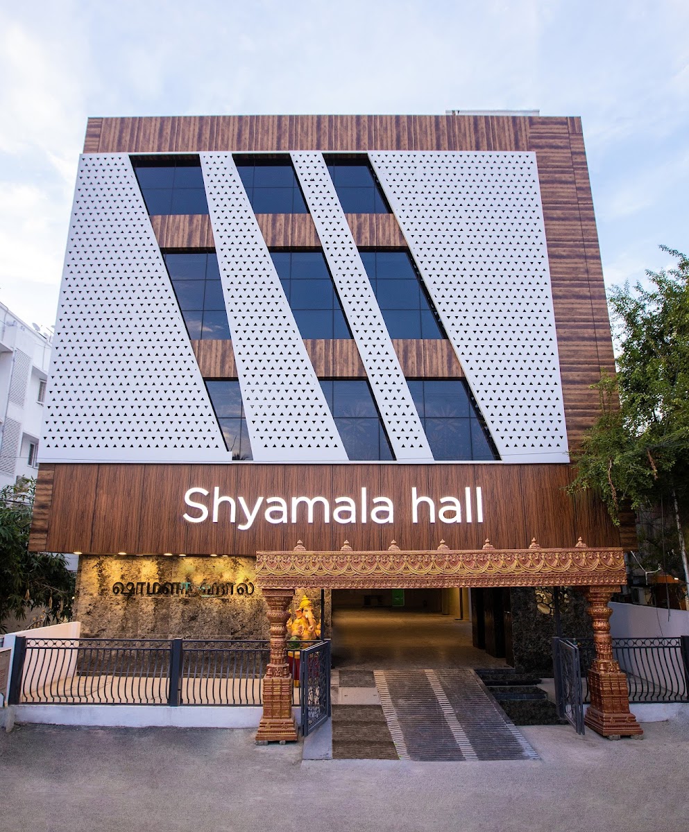 Shyamala Hall — Banquet Hall in Mambalam, Chennai (on-site parking, in-house decoration, bar service available, 500–800 guest capacity)