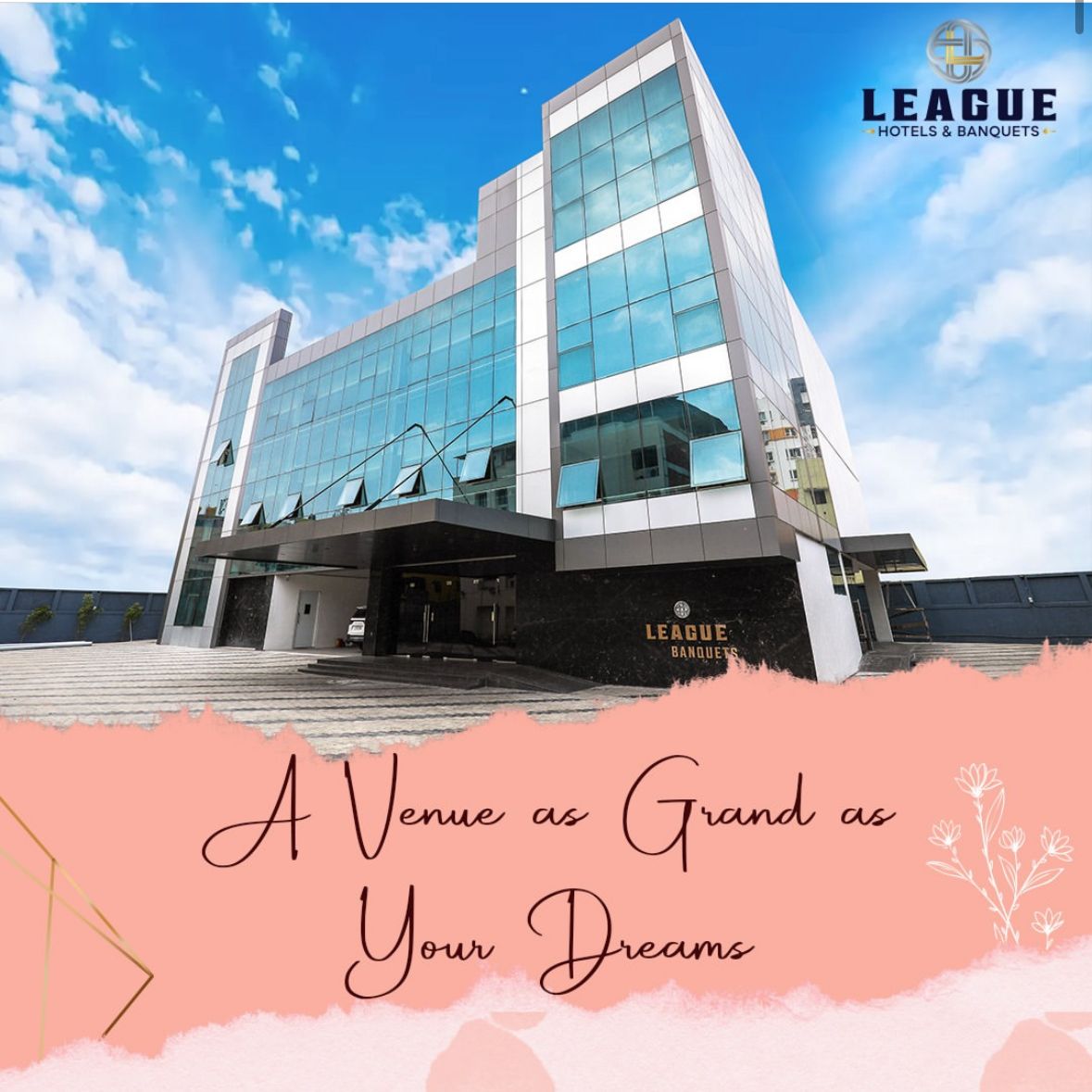 League Hotels and Banquets — Banquet Hall in Arumbakkam, Chennai (on-site parking, in-house decoration, bar service available, 500–1200 guest capacity) — photo 2