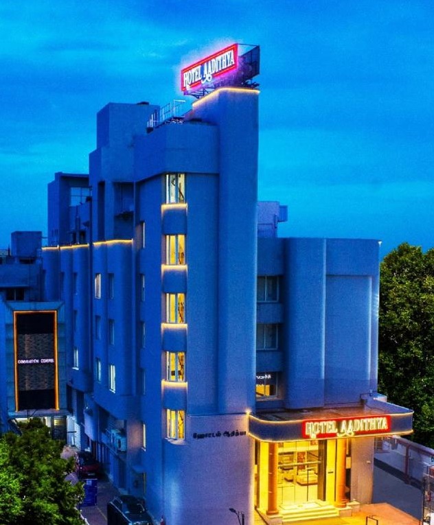 Hotel Aadithya — Banquet Hall in Chennai (on-site parking, in-house decoration, outside catering allowed, bar service available)