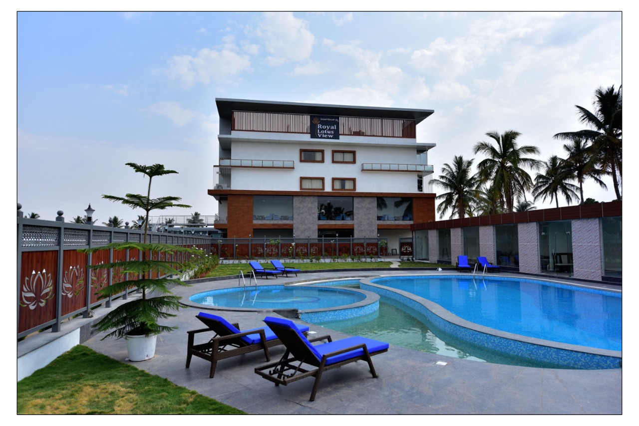 Royal Lotus View Resotel — Banquet Hall in Devanahalli, Bangalore (on-site parking, in-house decoration, outside catering allowed, bar service available)