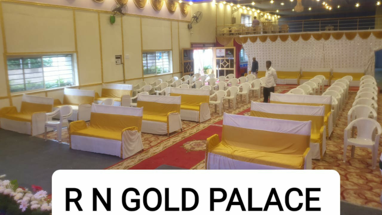 R.n. Gold Palace — Banquet Hall in Bangalore (on-site parking, in-house decoration, DJ permitted, bar service available)