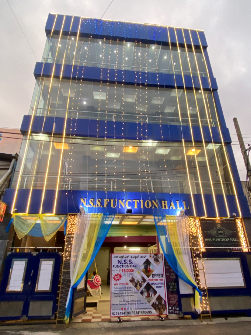 Nss Function Hall — Banquet Hall in Bangalore (on-site parking, in-house decoration, bar service available, 200–300 guest capacity)